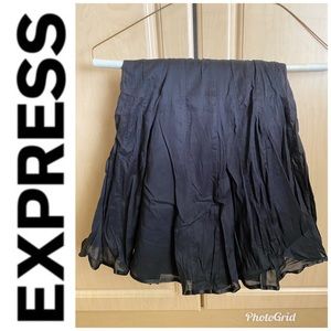 🎉HostPick🎉Express Black Layered Skirt With Belt